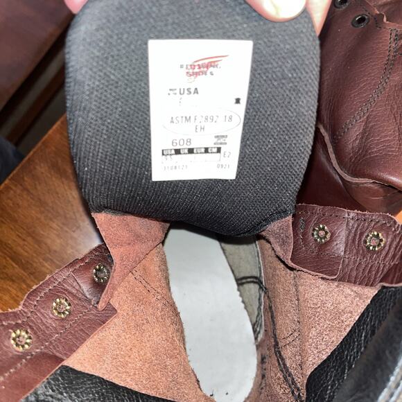 Red Wing 608 Men's Soft Toe Boot Size 9.5 - Picture 5 of 5